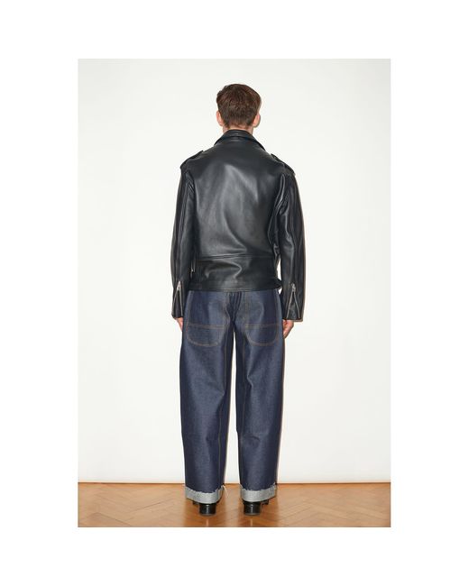 Hegarty Black Leather Biker Jacket
