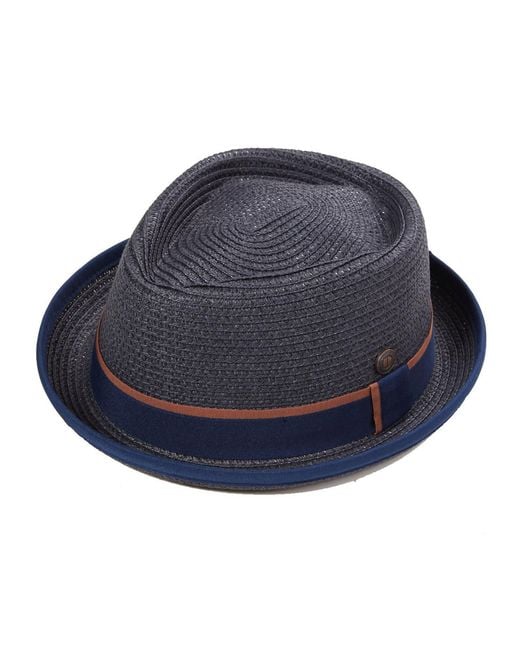 Dasmarca Hats Blue Dasmarca Durban Summer Diamond Crown Light Weight Breathable Porkpie Hat for men
