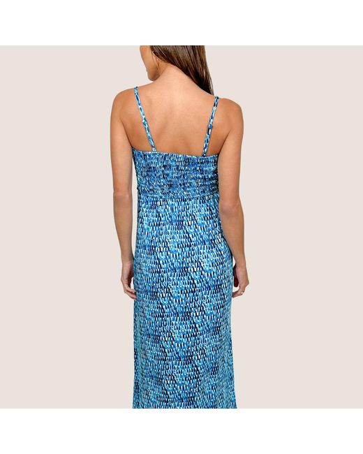 JJwinks Blue Bra-Free Smocked Modal Maxi Dress
