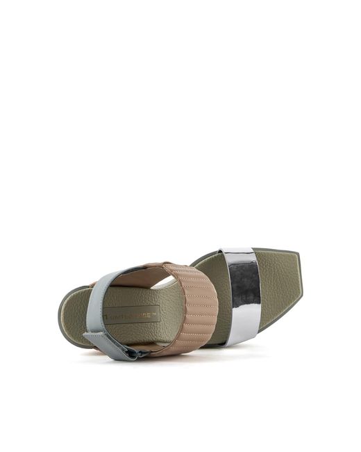 United Nude Gray Neutrals Delta Wedge Puffier