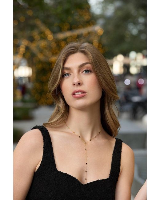 Adriana Pappas Designs White Golddust Lariat
