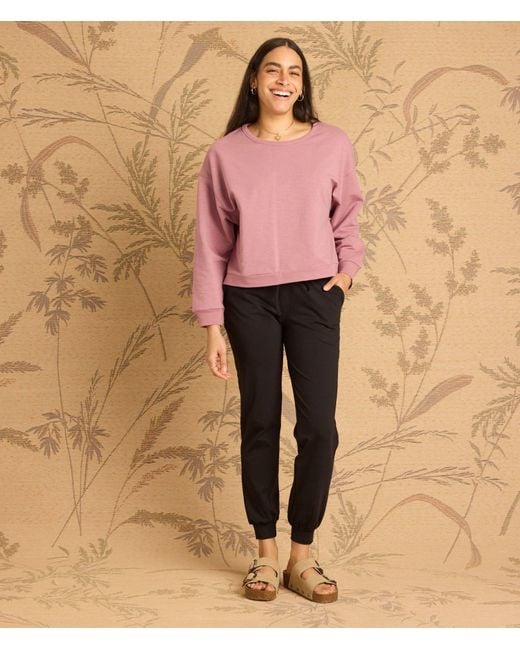 Known Supply Pink Boxy Cotton Crewneck