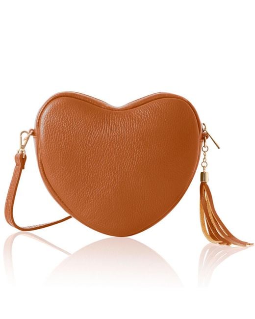 Betsy & Floss Brown Venice Heart Bag