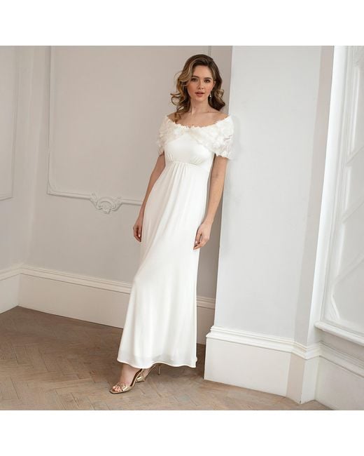Alie Street London White Juliette Cape Wedding Gown