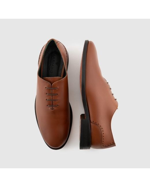 Mariano Shoes Brown Cobre Lace-Up Cognac