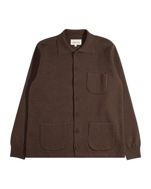 Far Afield Brown Station Cardigan for men