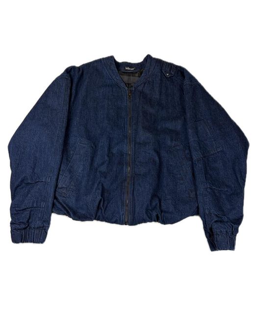 Win Out Blue Balloon Denim Bomber for men