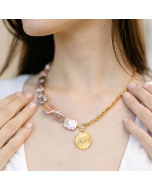 Adriana Pappas Designs Metallic Eye On You Necklace