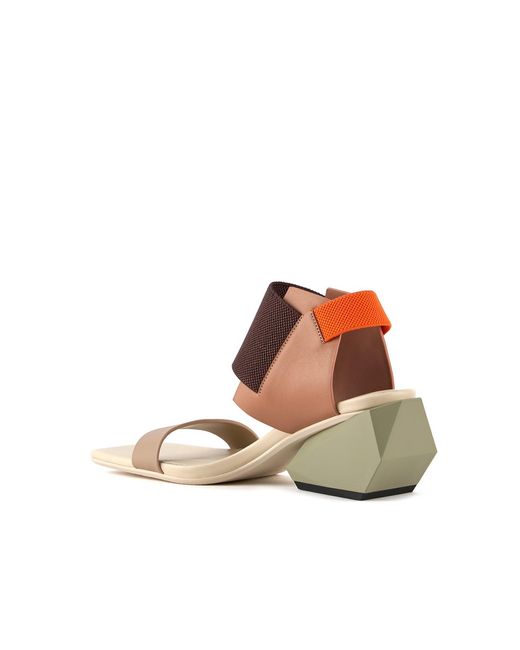 United Nude Brown Neutrals Ricky Sandal Mid