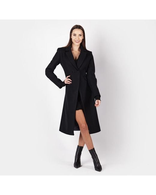 Mandragora Black Classic Wool Coat