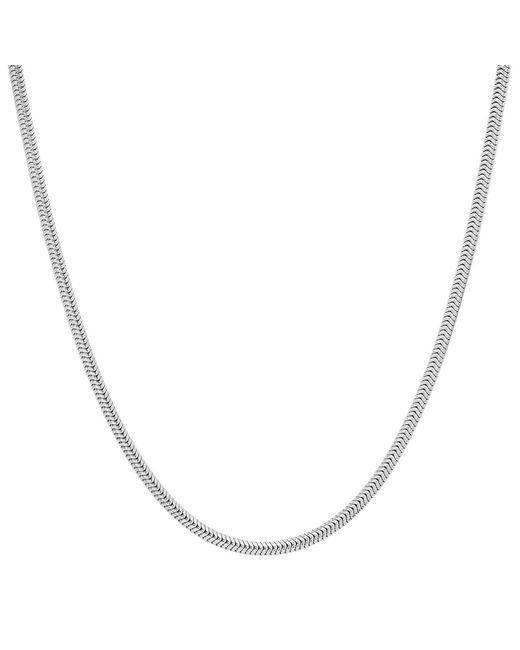 Kylie Harper Metallic Italian Sterling Snake Chain for men