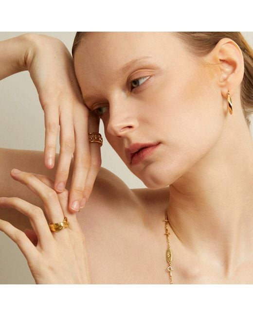 Cote Cache Metallic Infinity Ring