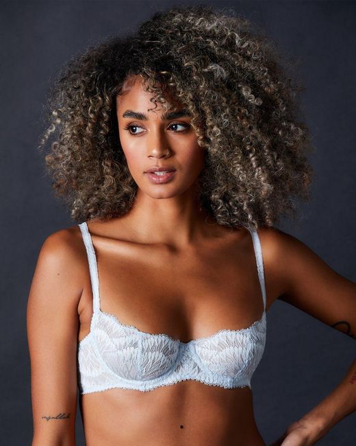 Journelle Blue Loulou Balconette Bra Sky