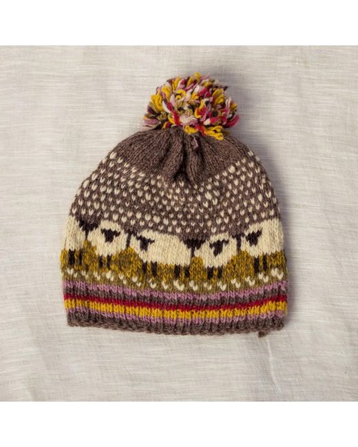 Charkha & Loom Brown Sheepish Beanie