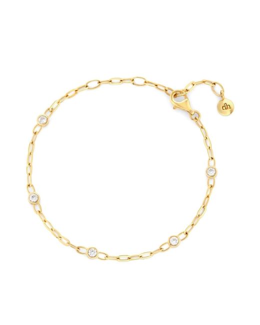 Dinny Hall Metallic Lab Sapphire Paperclip Chain Bracelet
