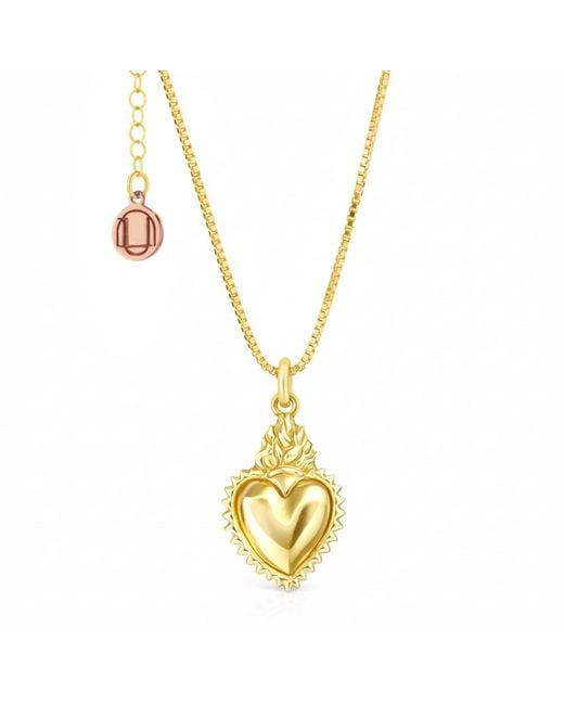 Unaloe Metallic Plated Sterling Necklace With Heart Pendant – Timeless Elegant Jewelry For