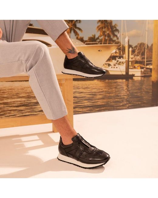 Ilvi Black Tord Leather Sneaker for men
