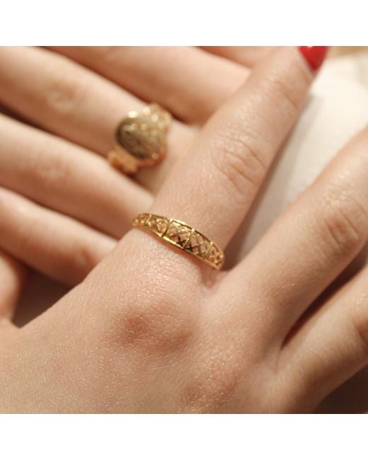 1610Istanbul Metallic Istanbulite Ring