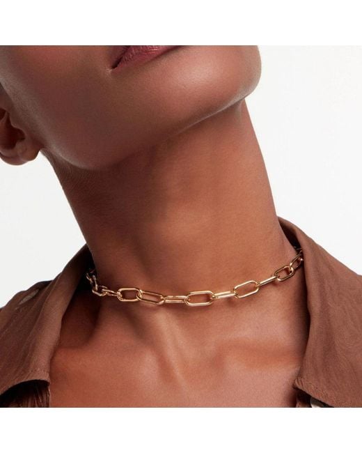 Onia Metallic Bold Clip Choker