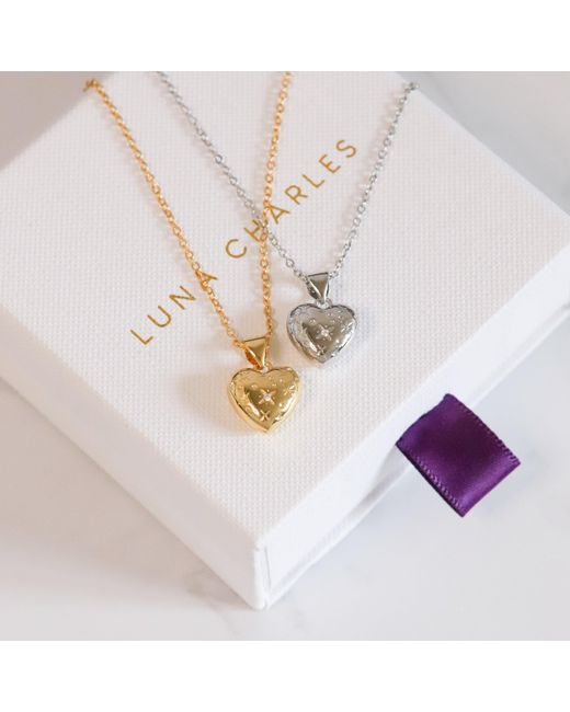 Luna Charles Metallic Vida Bubble Heart Necklace