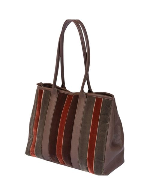 Velvet Atelier Brown Betina Tote Bag