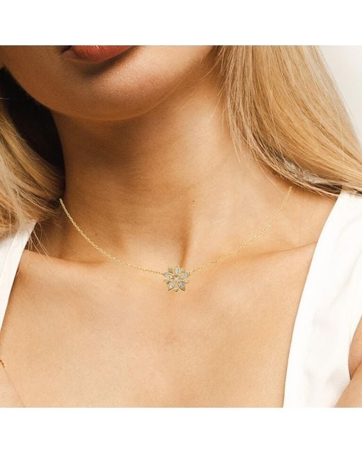 BLOOMTINE | Earth Angel HQ Metallic Eternal Bloom Solid Diamond Lotus Flower Choker