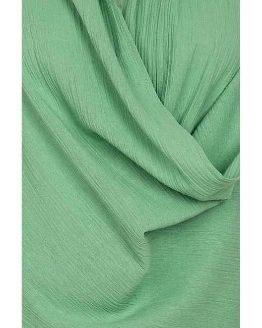Unexpectedone Green Wrapped By Waterfall Tunic