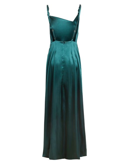 Sarvin Green Backless Maxi Dress