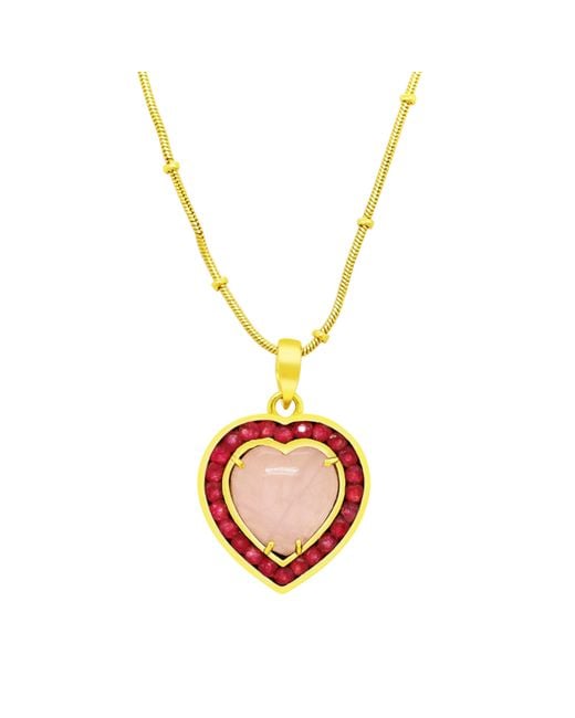 GEM BAZAAR Metallic The Love Heart Pendant