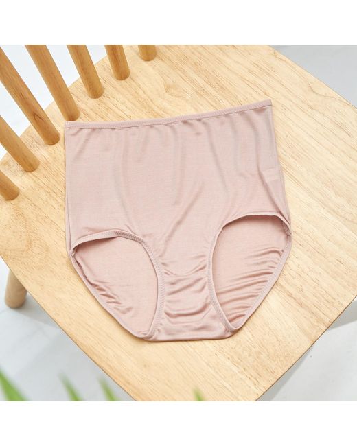 Soft Strokes Silk Natural Set Of Two Knitted Silk Mid Rise French Cut Pantie Shimmer Collection