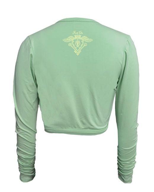 Frock Tales Green Daisy Ballet Wrap Top