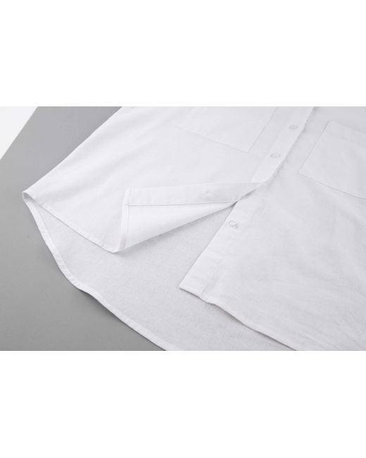 Lula-Ru White Carla Cotton Shirt
