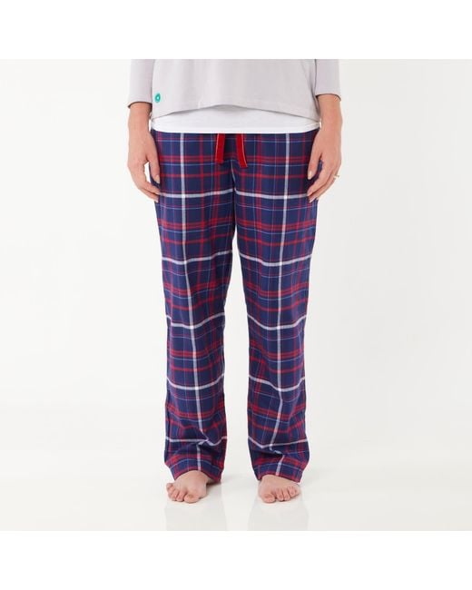 Lounge Blue Soft, Breathable Organic Brushed Cotton Loungewear Trousers
