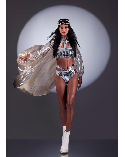 Harmonia Ny Gray Ampere Mirrored Bikini Set By Dani Watanabe