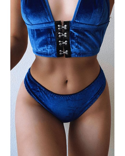 Empress Mimi Blue Midnight Sky Adjustable Tanga