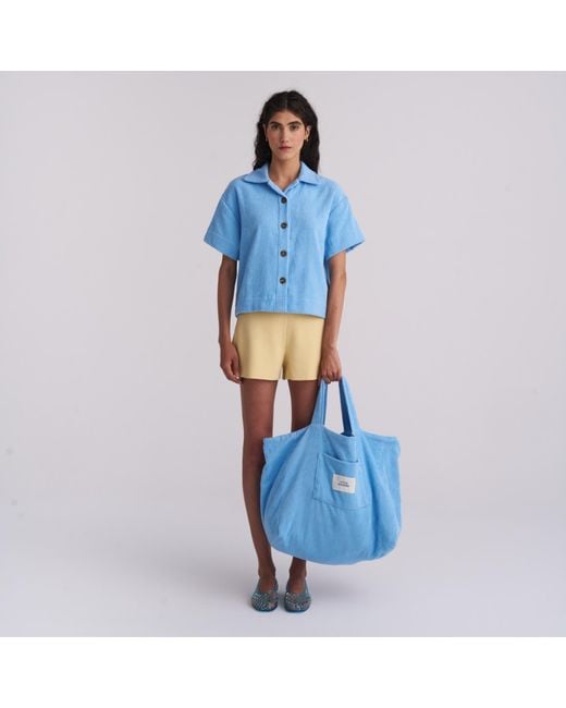 Little Mariner Blue Coastal Terry Bag