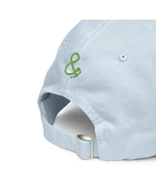 Anchor and Crew Blue Pastel Mojito Is My Side Hustle Club Chino Embroidered Cap for men