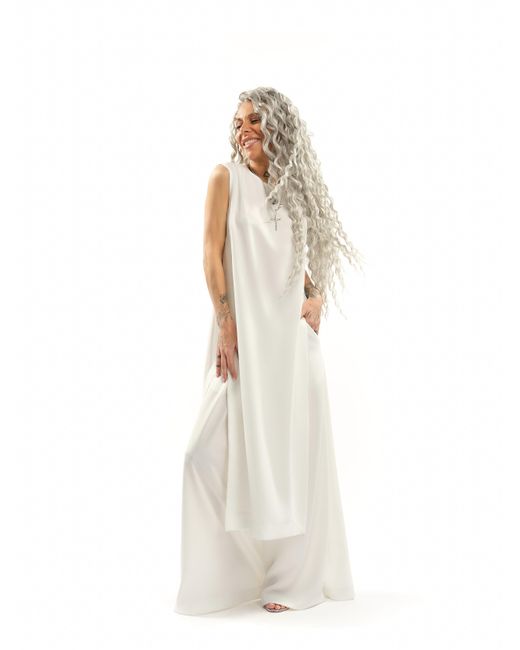 Clothes by Locker Room White Sleeveless Maxi Tunic