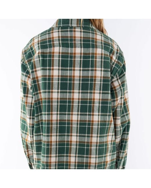Ariko Green Bucky Flannel Overshirt for men