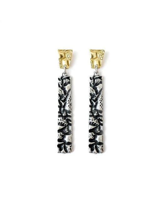 By Virgo White Noctera Earring