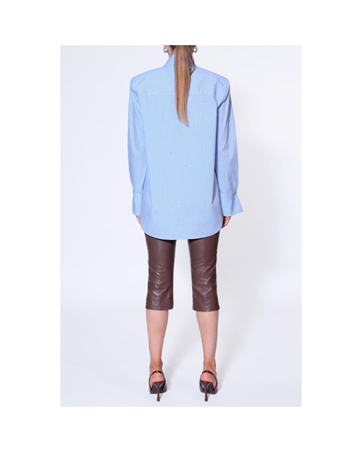 AGGI by HALEWSKI Blue Irma Light Oversized Shirt With Jest