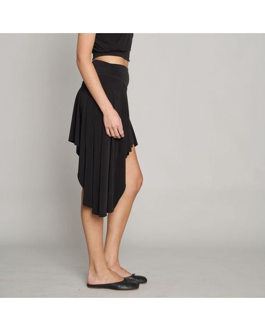 Love and Nostalgia Black And Chic Asymmetrical Skirt