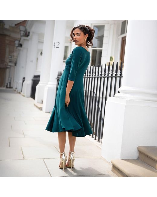 Alie Street London Green Annie Dress Pine