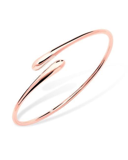 Lucy Quartermaine Brown Cross Open Drop Bangle