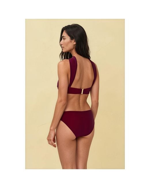 Gezzina Purple Ember Bandeau Bikini Top