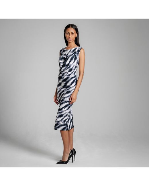 Imaatu Blue Oshun Midi Multi Dress