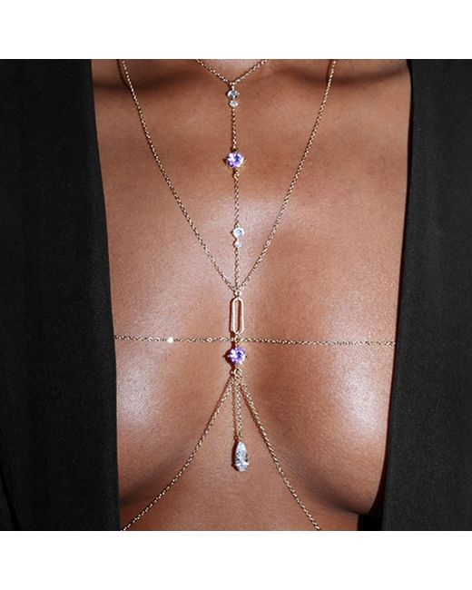 Studio Baloge Metallic Lumina Drama Body Chain