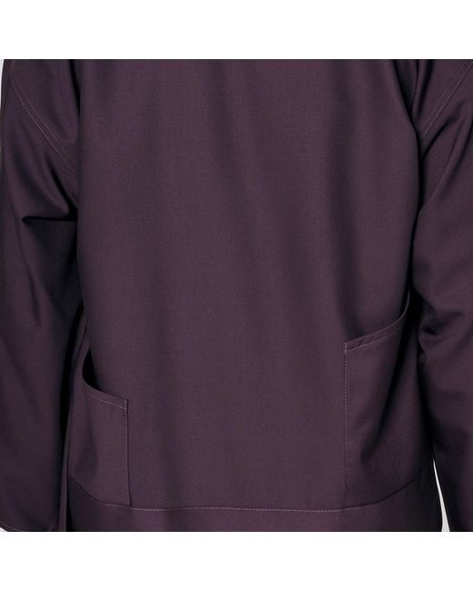 MOE Purple Plum Wool Vest Jacket