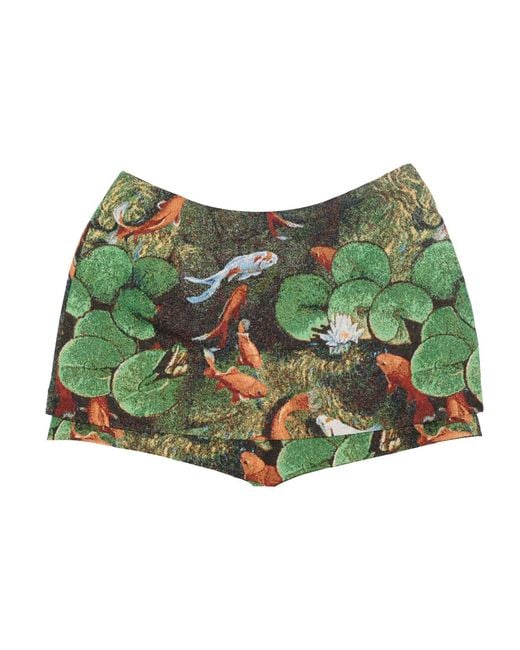 28Natelier Green The Koi Skort