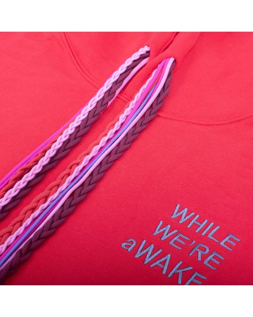 While We're Awake Red Dark Multi String Hoodie